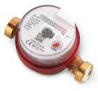 3/4" BSP (22mm) WRAS & MID Approved Single-Jet HOT Water Meter, Pulse Optional.