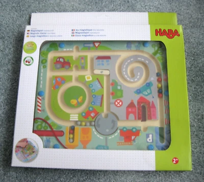 HABA Town Maze Magnetic Puzzle Game Learning Education Toy Wood NEW - Image 1 of 4