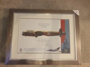 The Dambusters 70 Years Celebration Framed Print Lancaster Bomber - Foto 1 di 11