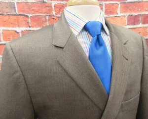 44 R- JOS. A. BANK DARK KHAKI SPORT COAT SILK/CAMEL HAIR HERRINBONE - Picture 1 of 5