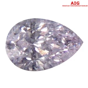 0.07 ct AIG Certified Pear (3 x 2 mm) G (Near Colorless) Diamond Loose Diamond - Picture 1 of 2
