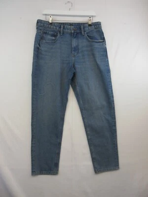 Womens Jeans Size 16 Blue 34W 27L Straight Mid Wash Zip Fly Denim Whiskers BNWOT - Image 1 of 4