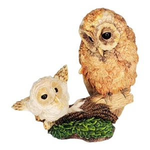 Hamilton Collection Instintos de anidación ""Aprender a volar"" Figura de búho 1994 - Imagen 1 de 12