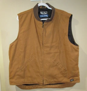 Walls Work Wear Vest XL Canvas Brown Full Zip Work Western Ranch Farm - Picture 1 of 5