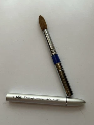 Kolinsky Pure Sable Edinburgh Realism #6 Travel Case Art Brush NEW - Image 1 of 3