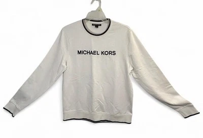 Sudadera para hombre Michael Kors bordada en blanco talla grande nueva precio de venta sugerido por el fabricante 98,00 Foto 1 de 4