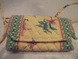 Vera Bradley Hope Yellow handbag/wallet on string excellent condition low shipng - Picture 1 of 5