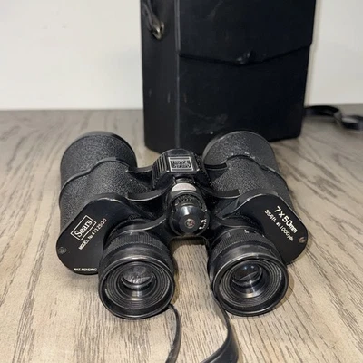 Vintage Sears Binoculars Model #47325130 7x50 mm and Case - Image 1 of 4