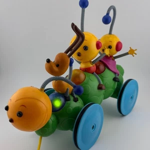 Disney Rolie Polie Olie Caterpillar Toy Pull n Wobble Lights n Sounds Vintage - Picture 1 of 14