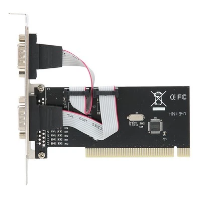Pci To Dual Serial Db9 Rs232 Rs‑232 2 Port Extension Adapter Card For Deskto ND - Image 1 of 4