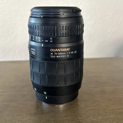 Quantaray AF 70-300mm 1:4-5.6 LD Tele-Macro Camera Lens, Tested Works - Image 1 of 4