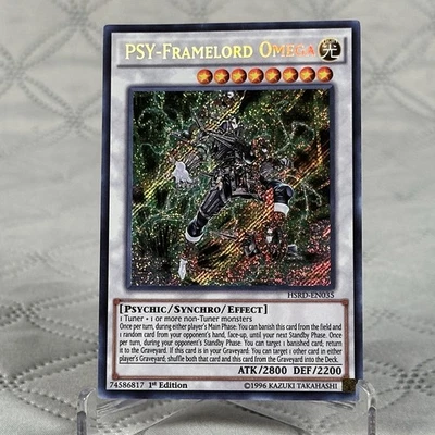 Yu-Gi-Oh! PSY-Framelord Omega [HSRD-EN035] Secret Rare 1st Ed NM - Image 1 of 2