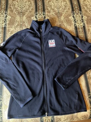 Chaqueta Oficial Equipo Olímpico Vancouver EE. UU. Azul Marino 2010 Ralph Lauren L XL Foto 1 de 4