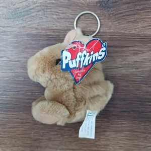 Vintage Swibco Puffkins 1998 Armour the Armadillo Key Chain - Picture 1 of 5