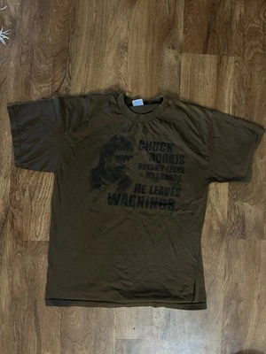 Camiseta vintage marrón de Chuck Norris. Talla L de hombre Foto 1 de 4