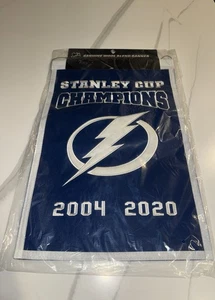 Tampa Bay Lightning NHL Hockey Stanley Cup Champions Banner WInning Streak Wool - Picture 1 of 6