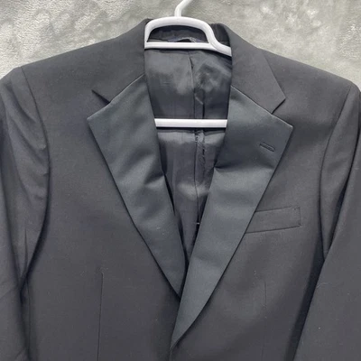 Brooks Brothers Blazer Men 36S Casual Jacket tuxedo sinner supper formal black - Image 1 of 4