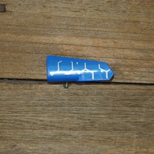 LEGO Part Technic Panel Fairing #22 Side A Blue 11947pb058/43500 Silver Pattern - Picture 1 of 3