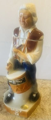 VTG Spirit of'76  #185 Ezra Brooks Patriot Drummer,￼ porcelain ￼Whiskey Decanter - Image 1 of 4