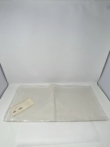 Pottery Barn 1 Cream Pillow Cover Fringed Twill 18" x 18" Washable New Sealed - Picture 1 of 7