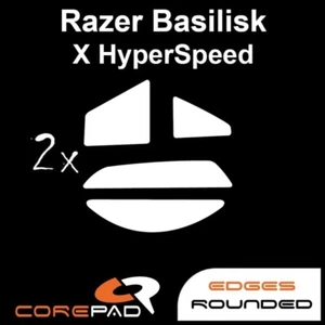 Corepad Skatez Razer Basilisk X HyperSpeed Souris Pieds Patins PTFE Téflon - Picture 1 of 1