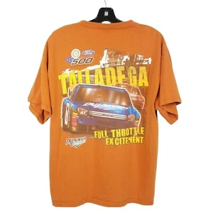 Talladega 500 T Shirt Size M Full Throttle Excitement NASCAR Orange Double Sided - Picture 1 of 6