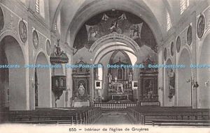 R276098 555 Innenraum der Gruyerer Kirche Libr Ch Morel Blase - Bild 1 von 4