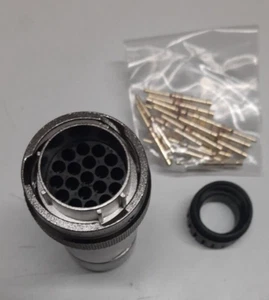 Amphenol Industrial Circular Connector, 19 Contacts, Cable Mount, Plug, Male - Picture 1 of 3