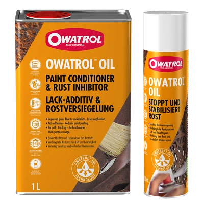 OWATROL Öl OIL Bundle 1 Liter + 1 x 300ml Öl Spray Rostschutz Rostversiegelung - Bild 1 von 4