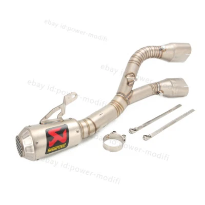 For BMW S1000RR 2019-2025 S1000R 2021-2025 Exhaust System Mid Pipe 60MM Muffler - Image 1 of 4