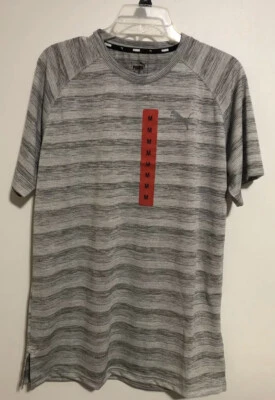 Camiseta de hombre PUMA manga corta Pace (gris jaspeado claro, mediana) Foto 1 de 4