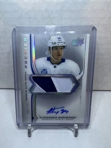 2020-21 Upper Deck Premier Acetate Rookie Alexander Barabanov Auto Patch /249 - Imagen 1 de 2