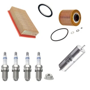 Kit de servicio para BMW E30 316i 318i Mann filtro de combustible de aceite de aire bujías Bosch - Imagen 1 de 9