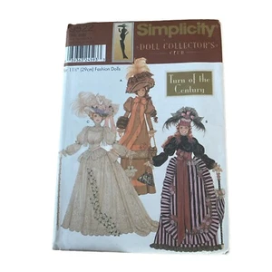Simplicity 9522 Muster für 11 1/2" Modepuppe Collectors Club ungeschnitten - Bild 1 von 2