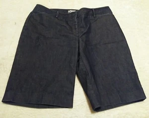 Pantaloncini jeans donna HALOGEN taglia 12 blu denim Taylor Fit Nordstrom scintillanti - Foto 1 di 3