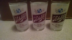Schlitz short drinking glass emblem all around - Picture 1 of 5