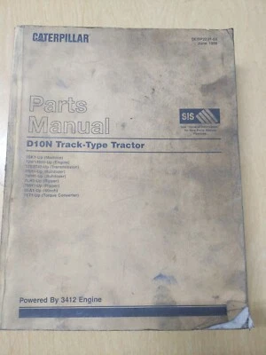 Caterpillar D10N Track Type Tractor Parts Manual - Image 1 of 4