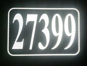 Personalized Reflective Address/ Property Sign-9 inch numbers Mailbox / 911 sign - Picture 1 of 12