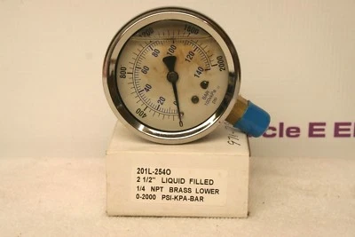 Gauge 201L-254O Liquid Filled  **NEW in Box** #2 - Image 1 of 2