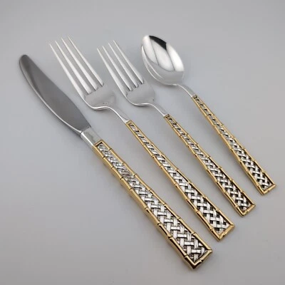 Ajuste de 4 piezas de plata esterlina International Golden Tradewinds Foto 1 de 3