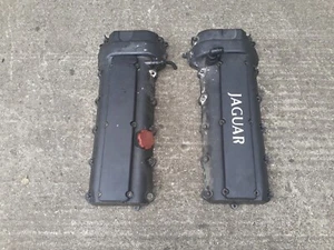 JAGUAR XK8 4.0 V8 CAMSHAFT CAM COVERS ENGINE HEAD ROCKER PAIR - Picture 1 of 8