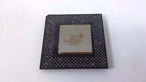 Processore CPU ceramica Intel Pentium SL3FL collezione placcato oro vintage raro - Foto 1 di 7