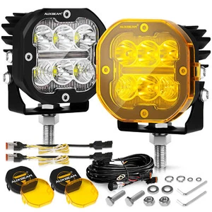 Auxbeam 3inch LED Work Light Combo Pods Bar Driving Fog Lamp Offroad Truck SUV - Picture 1 of 12