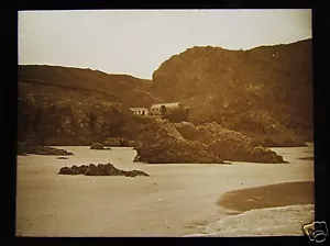 Linterna mágica de vidrio diapositiva KYNANCE COVE C1910 FOTO CORNWALL - Imagen 1 de 2