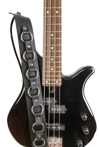 Correa de guitarra clásica gótica de 2 1/4" de ancho estilo esclavitud - Imagen 1 de 2