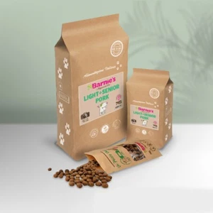 Crocchette Per Cani,BARNIE'S Adult Light & Senior Pork,Solo Alimenti Naturali - Foto 1 di 5