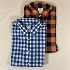 Lot of 2 LL Bean Mens Traditional Fit Plaid Shirt Size 2XL 47-DY26