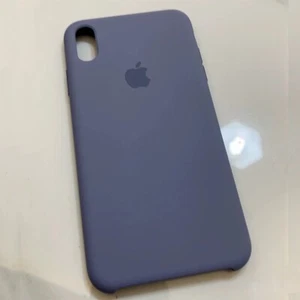 Funda de Silicona Original Genuina Auténtica Apple para iPhone XS/MAX Gris Lavanda - Imagen 1 de 5