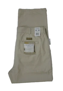 NWT Cabela's Men's Pants Size 36x30 Wrinkle Free Flat Front Chino Cotton Twill - Picture 1 of 11