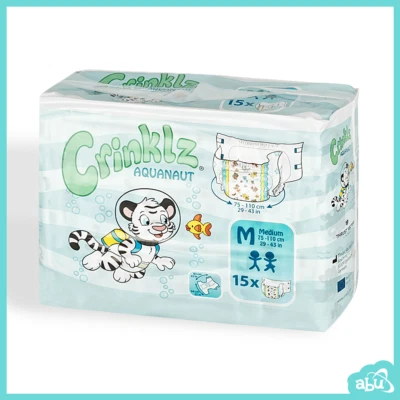 ABUNIVERSE Crinklz Aquanaut Diapers - Pack of 15